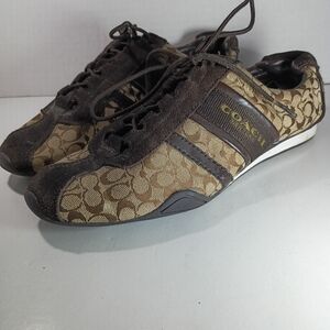 Coach Remonna Brown Signature Sneakers Women’s 9